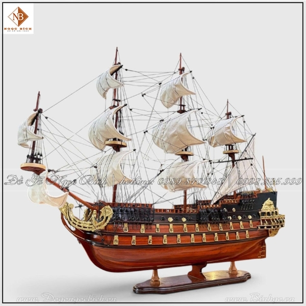 Mô Hình Thuyền Chiến Cổ Le Soleil Royal