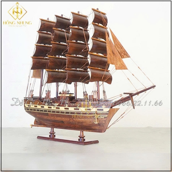 Mô Hình Thuyền Trưng Bày Mẫu France 2 dài 60cm 