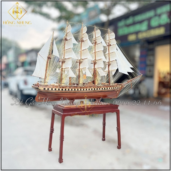 Mô Hình Thuyền Buồm Vải Kích Thước Siêu To Dài 2M