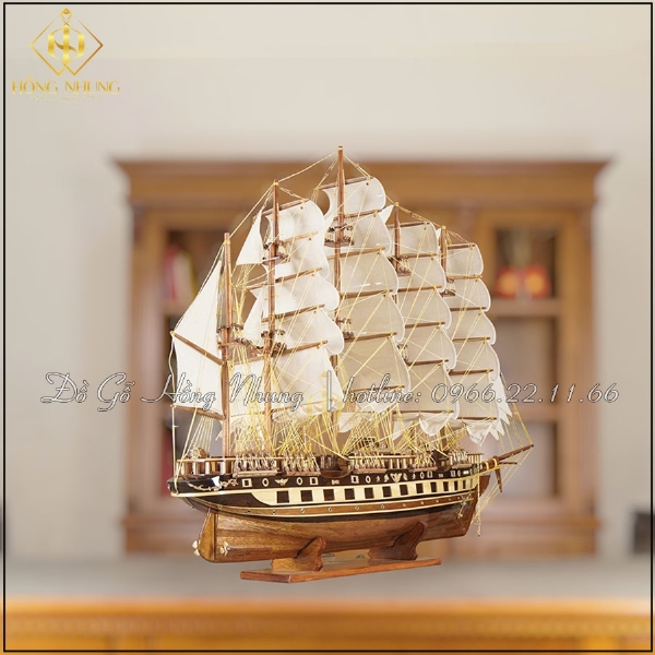 Mô hình thuyền buồm vải dài 120cm 
