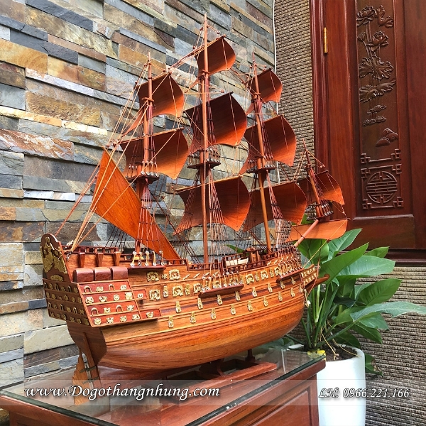 Thuyền gỗ Thuận Buồm Xuôi Gió Quà Tặng Chúc Mừng Lên Chức