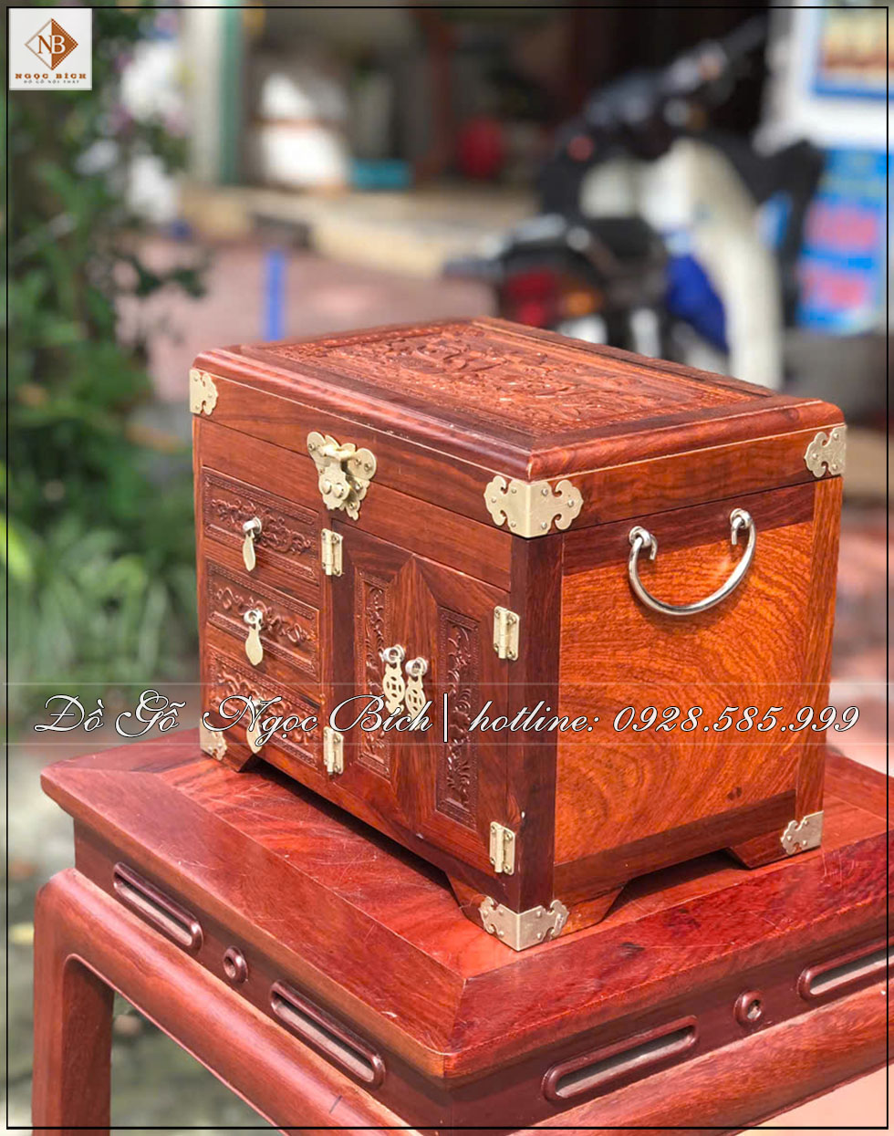  Hộp nữ trang tinh xảo từ gỗ hương sang trọng