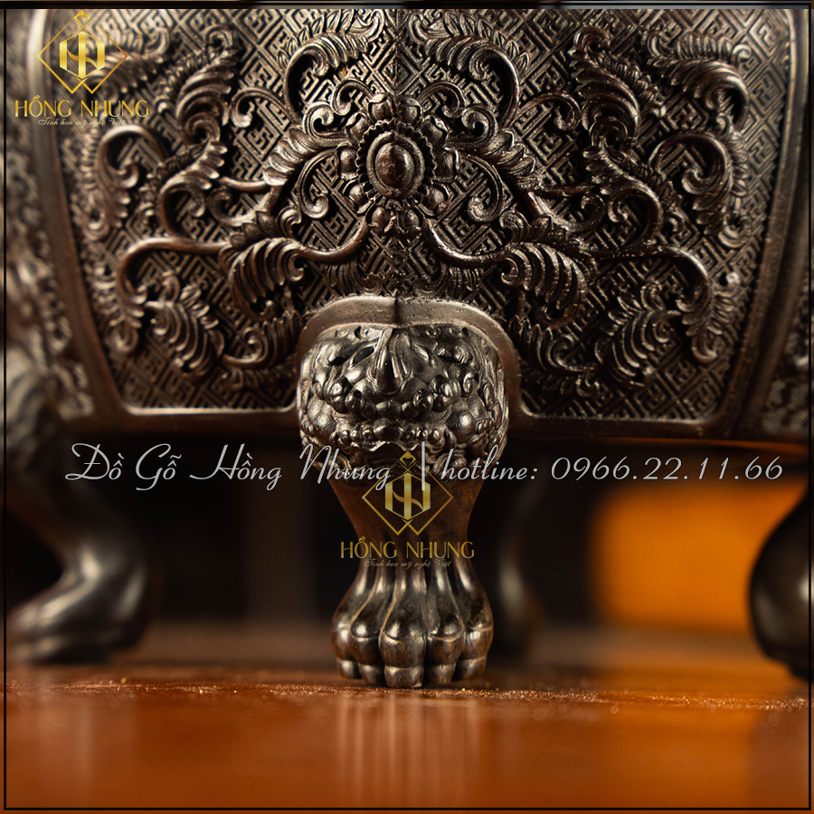 Địa chỉ sản xuất lư đốt trầm hương gỗ trắc