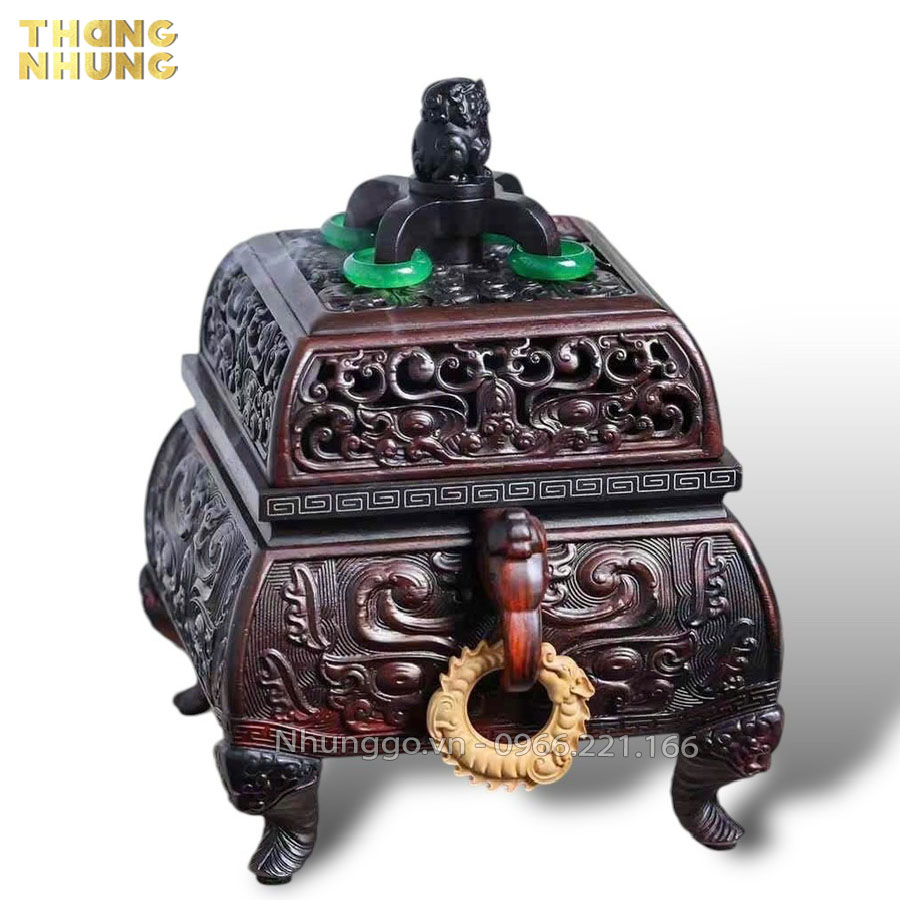 Lư xông trầm kích thước vừa phải phù hợp với nhiều không gian khác nhau